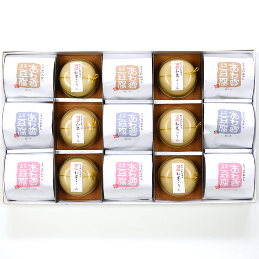 和栗ぷりん・あわ雪豆腐 詰合