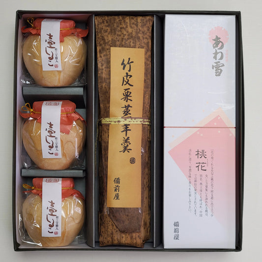 竹皮栗蒸羊羹/壷しるこ 詰合せＡ