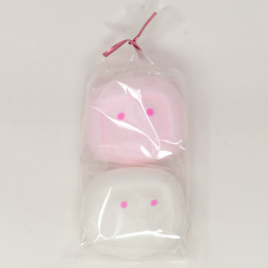 オカザえもんマシュマロ[２個袋入（チョコ・ストロベリージャム）]
