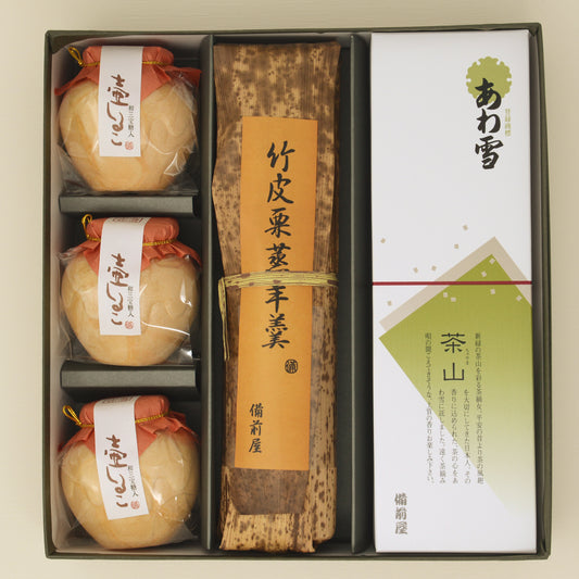 竹皮栗蒸羊羹/壷しるこ 詰合せＡ