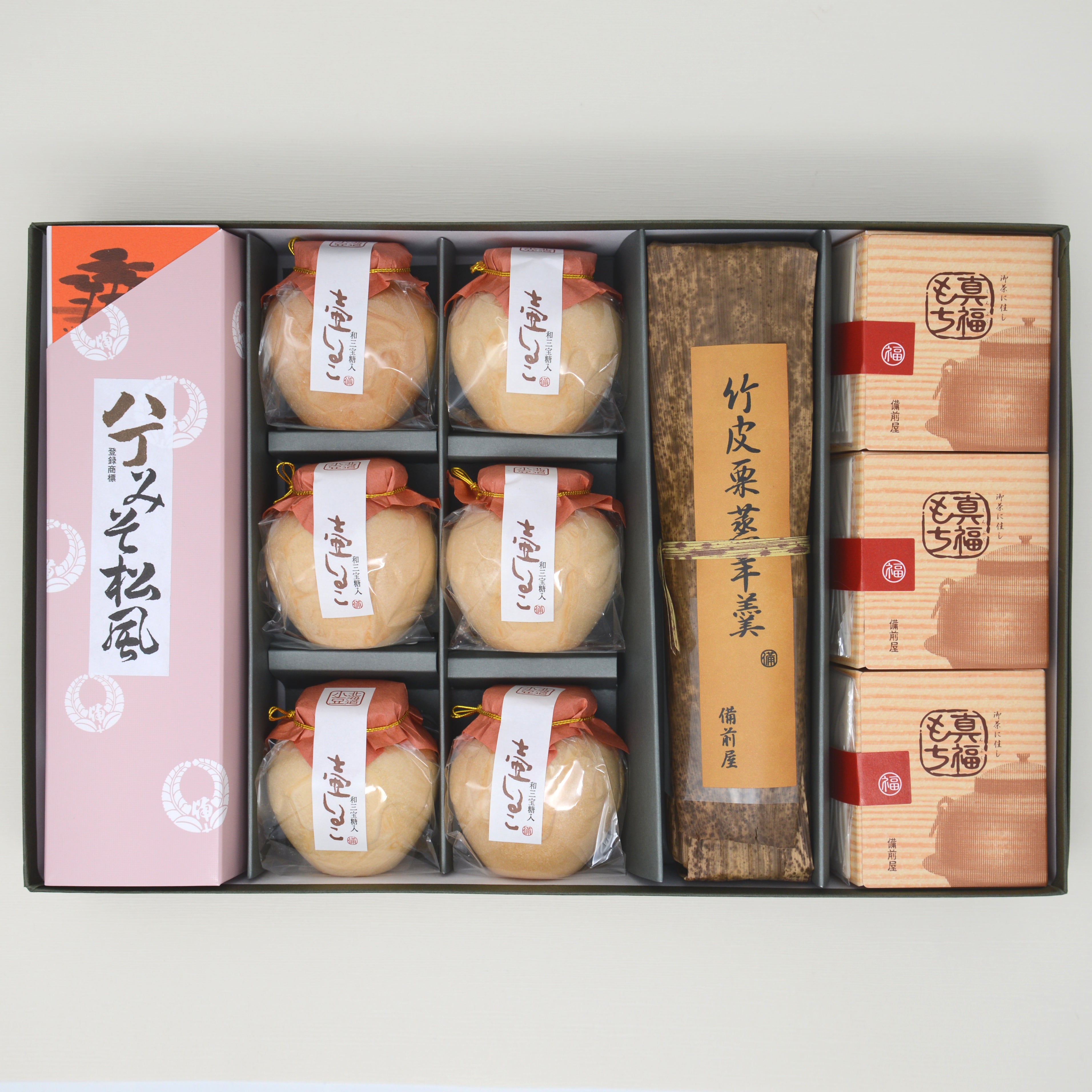 竹皮栗蒸羊羹/壷しるこ 詰合せB – 備前屋本店